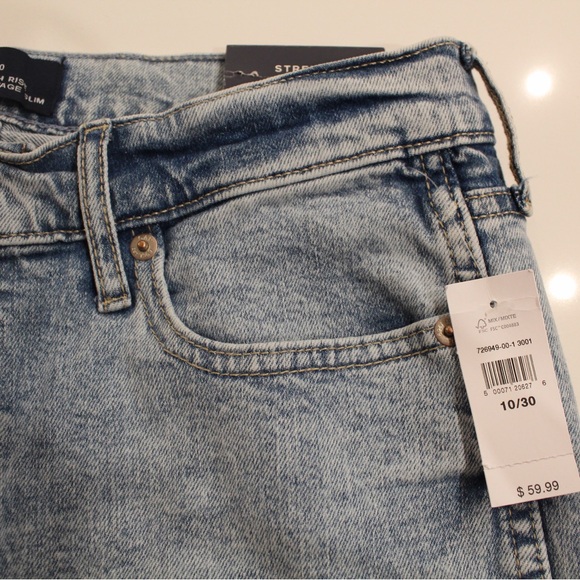 NWT Gap High Rise Vintage Slim Light Blue Denim Jeans (Size 10) - Picture 6 of 14